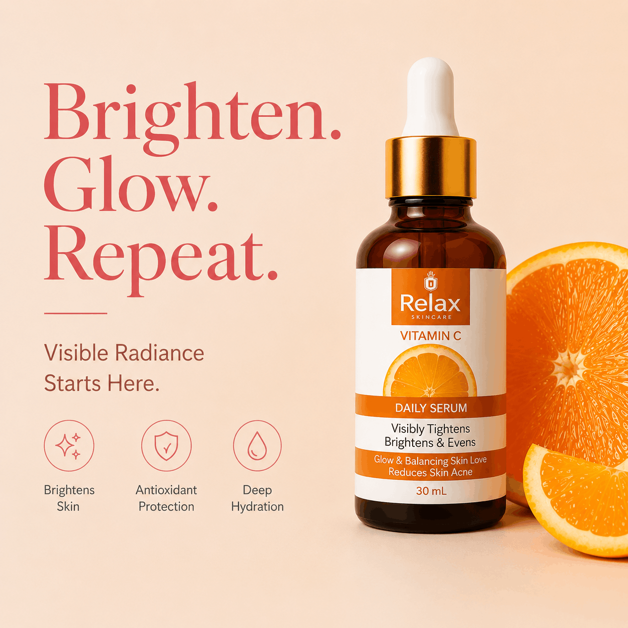 Relax Vitamin C - For Skin Tightening & Radiant Glow - 30ml