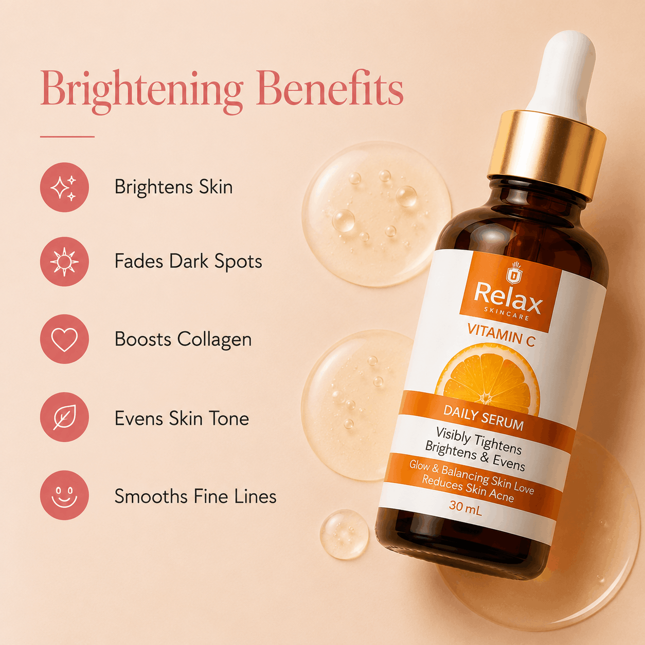 Relax Vitamin C - For Skin Tightening & Radiant Glow - 30ml