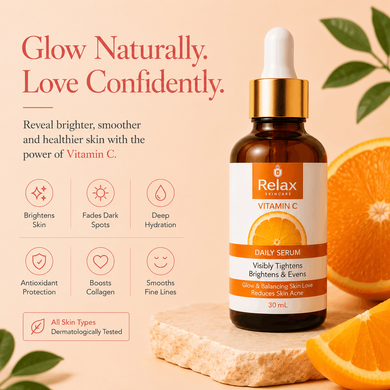 Relax Vitamin C - For Skin Tightening & Radiant Glow - 30ml