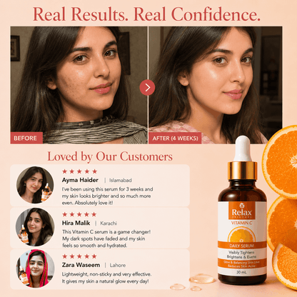 Relax Vitamin C - For Skin Tightening & Radiant Glow - 30ml